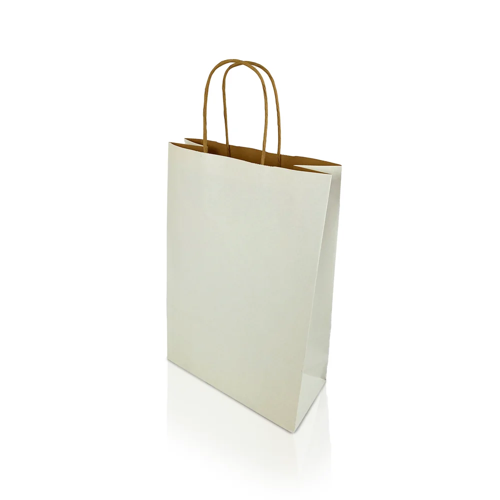 Sodrottfüles papírtáska 220x330mm 100mm talp M méret 200 db/doboz, fehér - Image 7