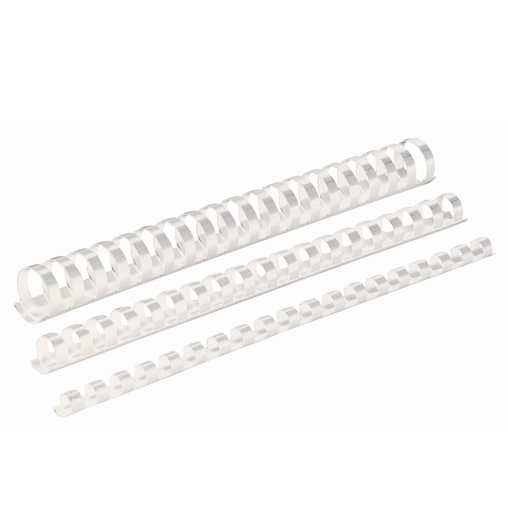 Spirál műanyag, 10mm, 41-55lap, 100 db/doboz, Fellowes® fehér - Image 2