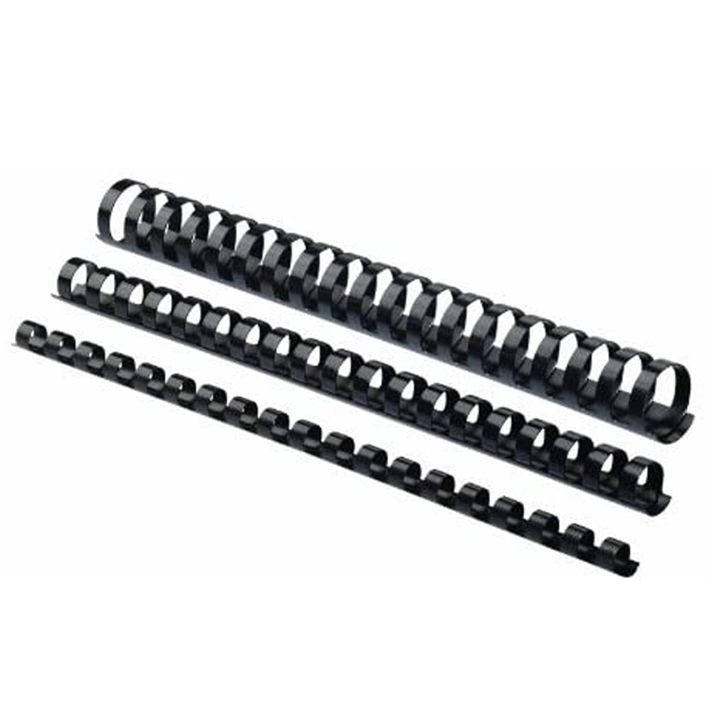 Spirál, műanyag, 32mm, 241-280lap, 50 db/doboz, Fellowes® fekete - Image 2