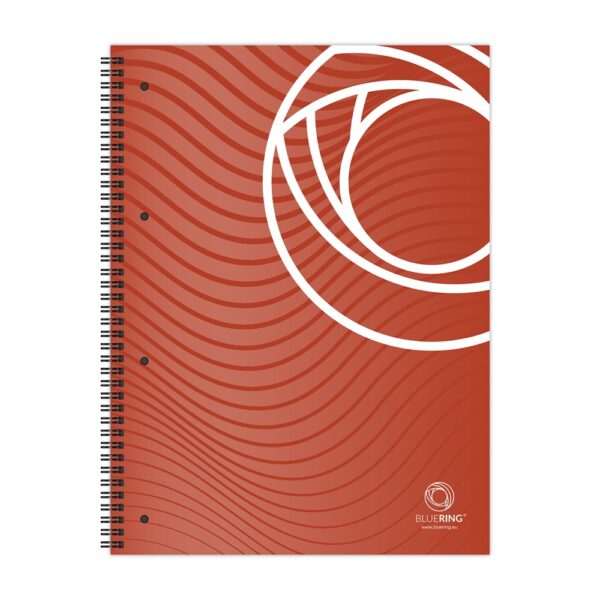 Spirálfüzet A4, 80lap, perforált lyukasztott Bluering® kockás