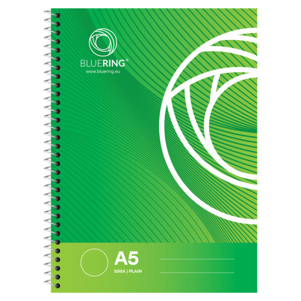 Spirálfüzet A5, 70lap Bluering® sima