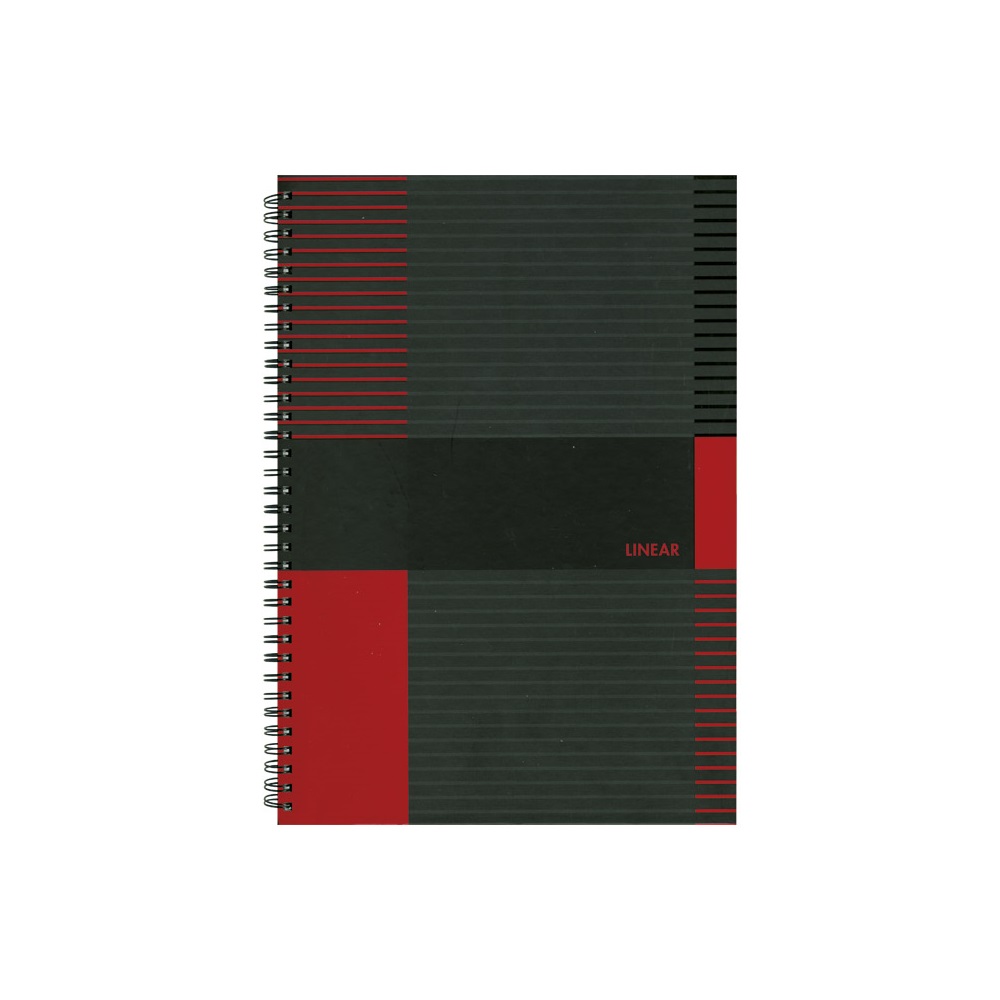 Spirálfüzet A6, 80lap kockás, keményfedelű Marker Linear - Image 8