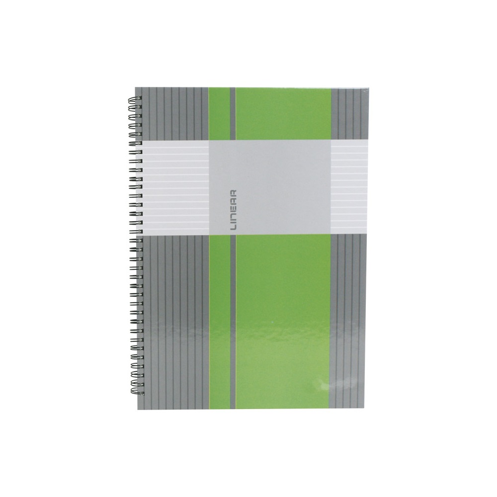 Spirálfüzet A6, 80lap kockás, keményfedelű Marker Linear - Image 2