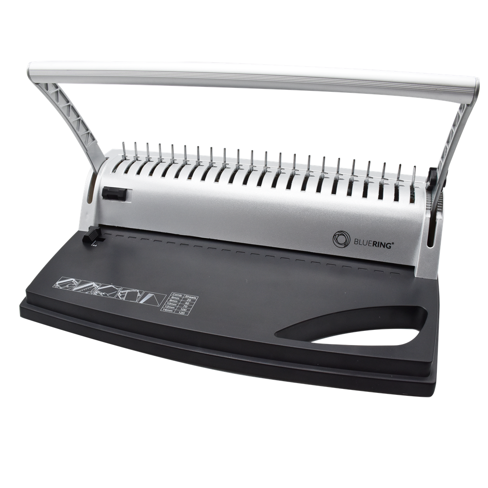 Spirálozógép, műanyag spirálkötéshez, 120lap lyukasztás 8lap Bluering® COMBINDER 120 - Image 2