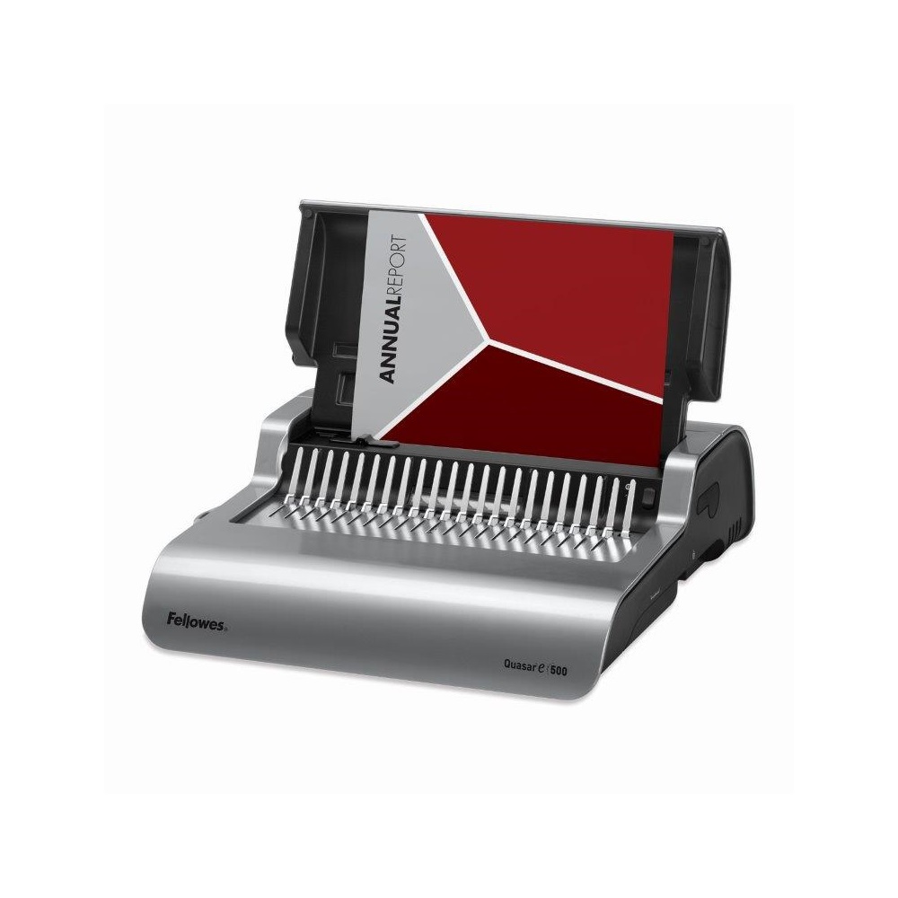 Spirálozógép, műanyag spirálkötéshez, elektromos, 500lap, Fellowes® Quasar-E - Image 2