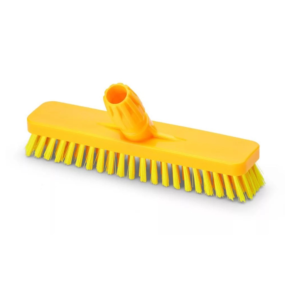 Súrolókefe fej műanyag 30 cm széles nyelezhető 0,75 mm Aricasa/Igeax sárga_1016YT