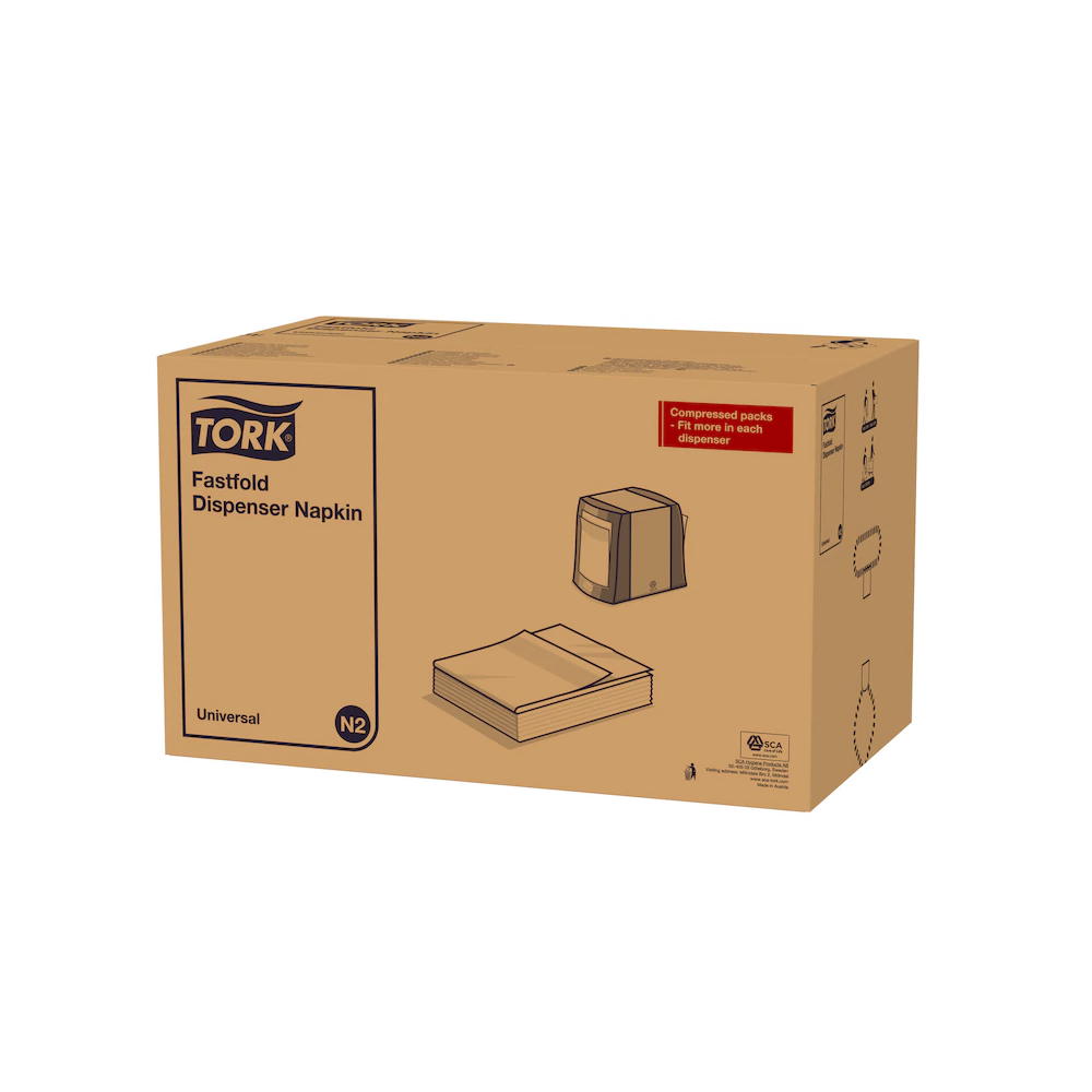 Szalvéta adagolóba 300 szál/csomag 36 csomag/karton N2 Counterfold Tork_10933 fehér - Image 2