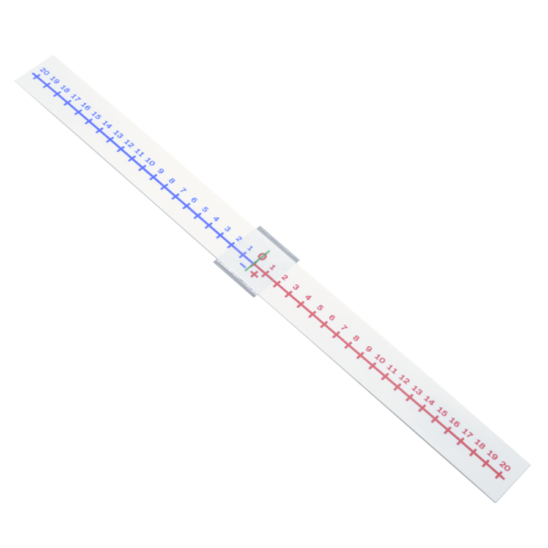 Számegyenes műanyag, iskolai használatra, Bluering