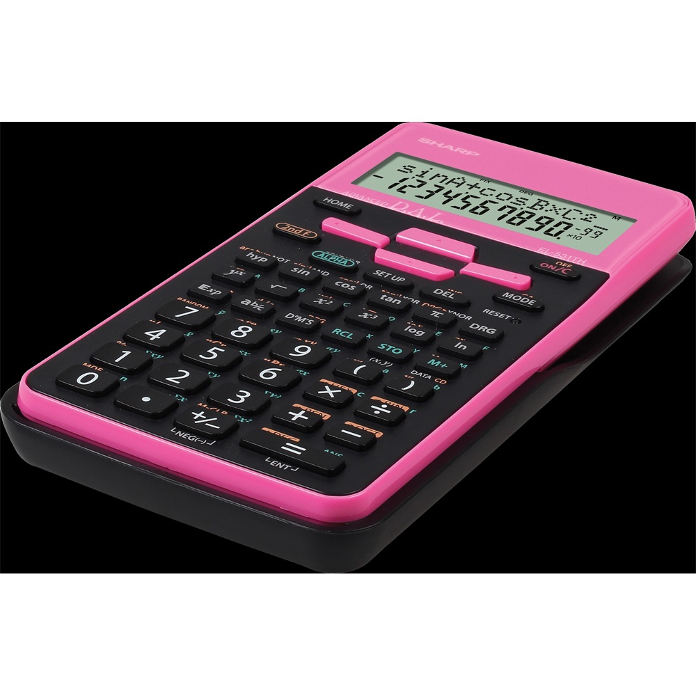 Számológép tudományos 272 funkciós 2 soros Sharp EL-531THB-PK rózsaszín - Image 2