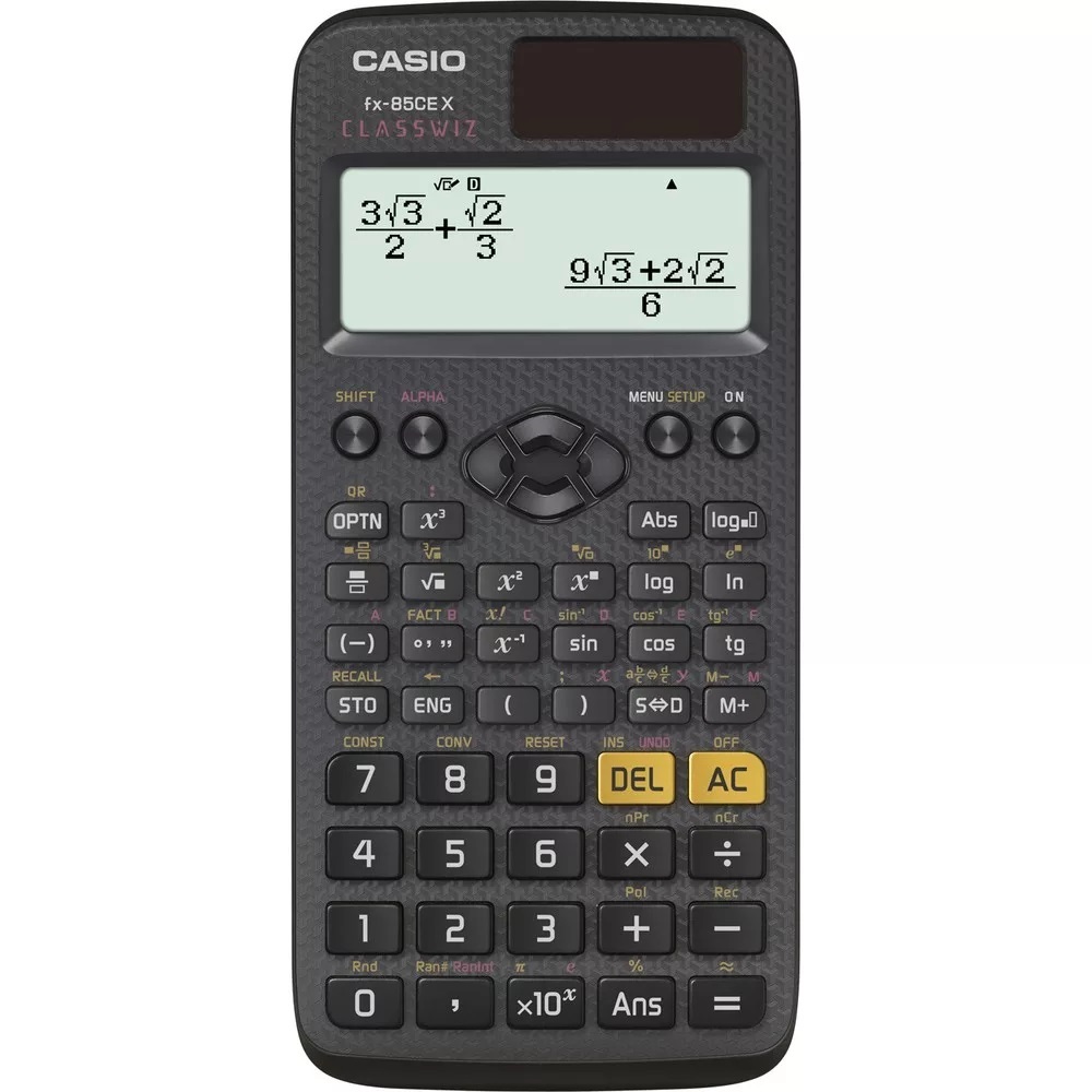 Számológép tudományos 379 funkciós Casio FX 85 CE X fekete
