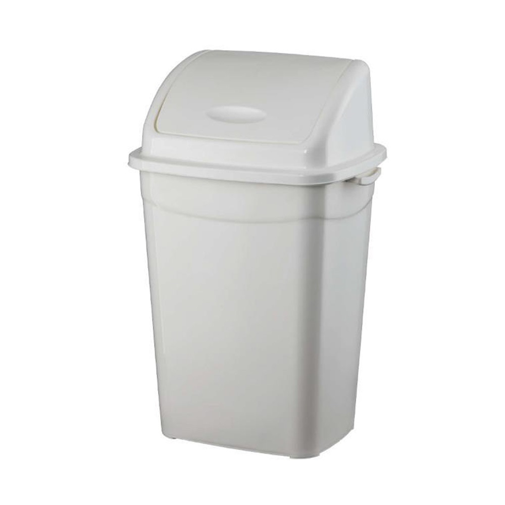 Szemetes kuka billenő fedéllel műanyag 16 literes fehér UP118-001