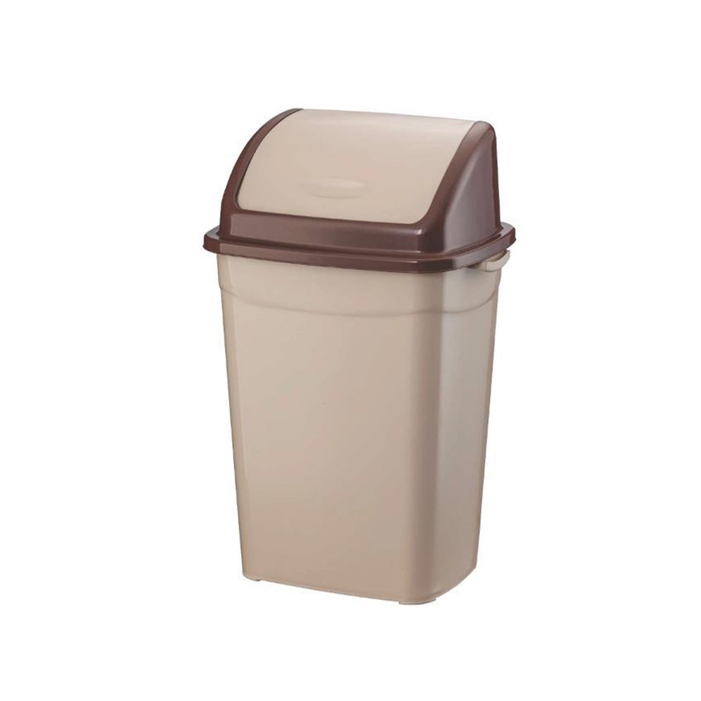Szemetes kuka billenő fedéllel műanyag 4 literes barna UP114