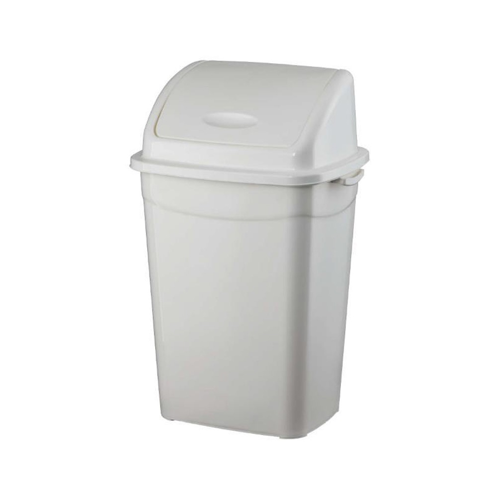 Szemetes kuka billenő fedéllel műanyag 9 literes fehér UP116