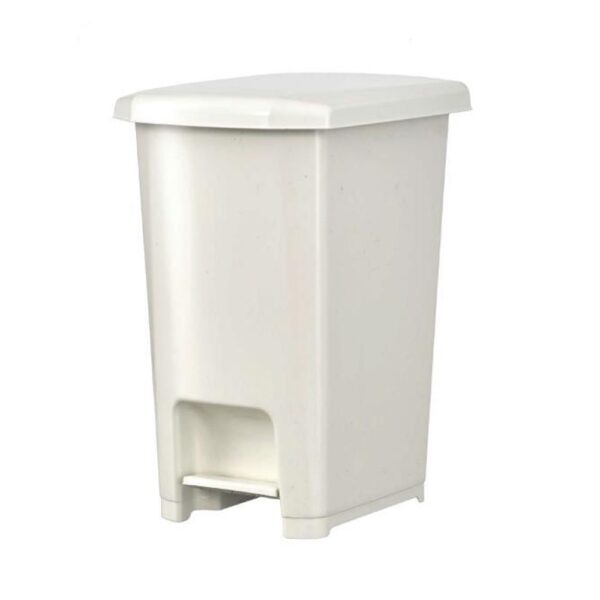 Szemetes kuka pedálos műanyag 9 literes fehér UP400