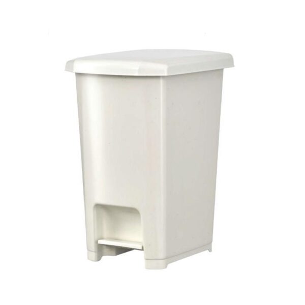 Szemetes kuka pedálos műanyag 40 literes fehér UP402-001