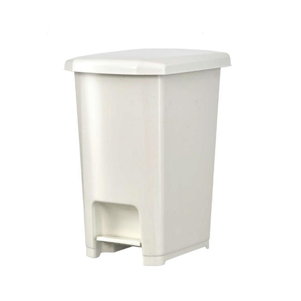 Szemetes kuka pedálos műanyag 40 literes fehér UP402-001