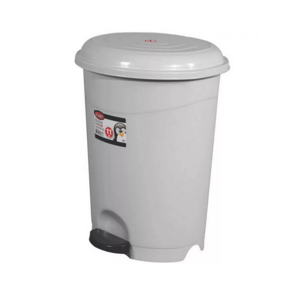 Szemetes kuka pedálos műanyag 50 literes szürke UP130-002
