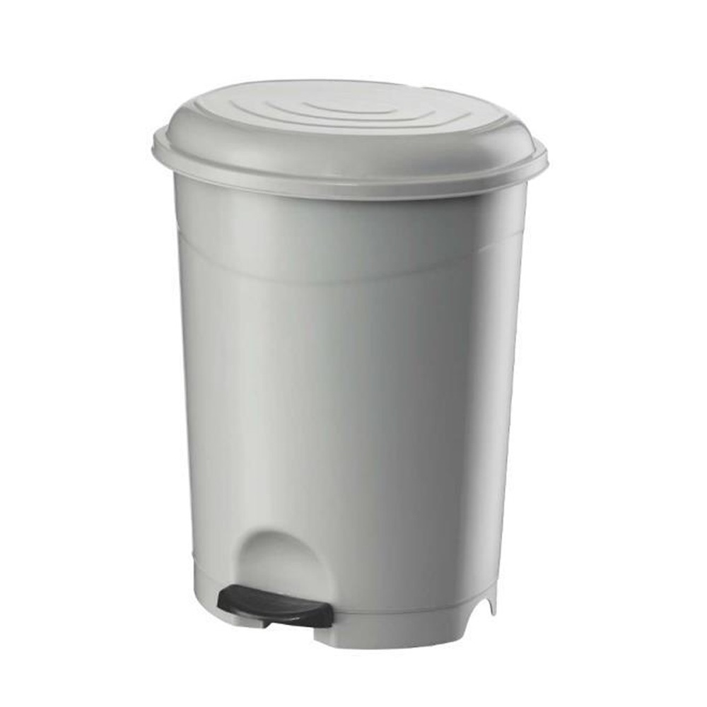 Szemetes kuka pedálos műanyag 50 literes fehér UP130