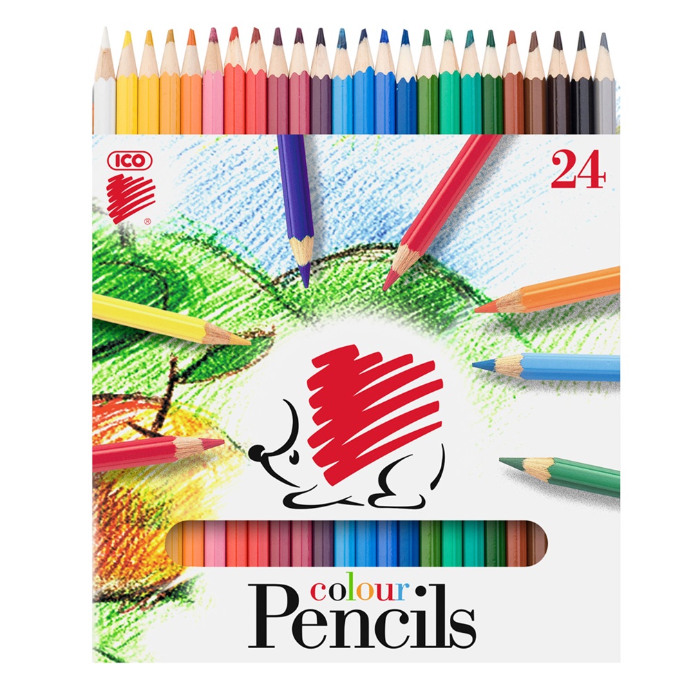 Színes ceruza készlet, hatszögletű Süni Ico 24 klf. szín - Image 2