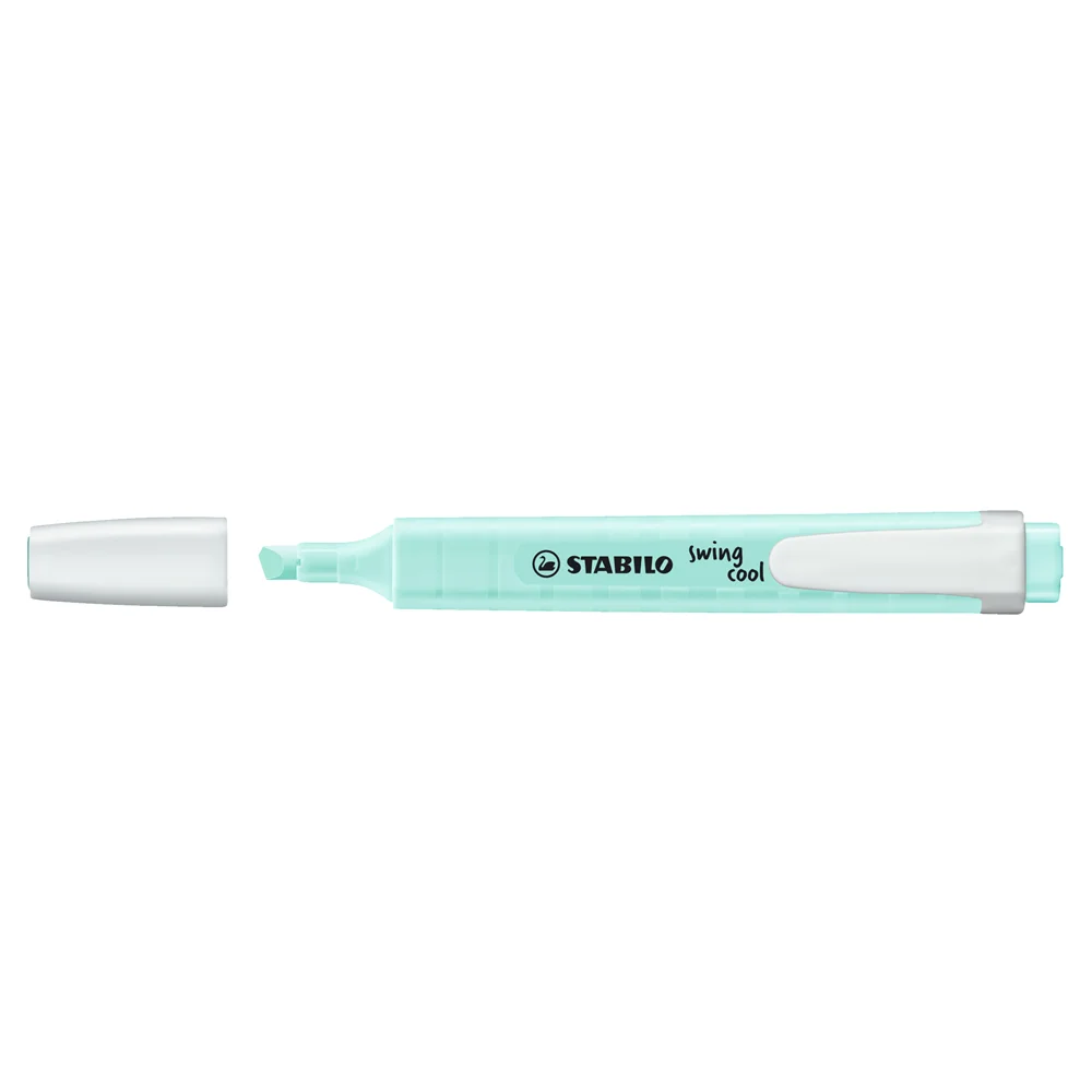 Szövegkiemelő 1-4mm, vágott hegy Stabilo Swing cool pastel 275/113 türkiz - Image 2