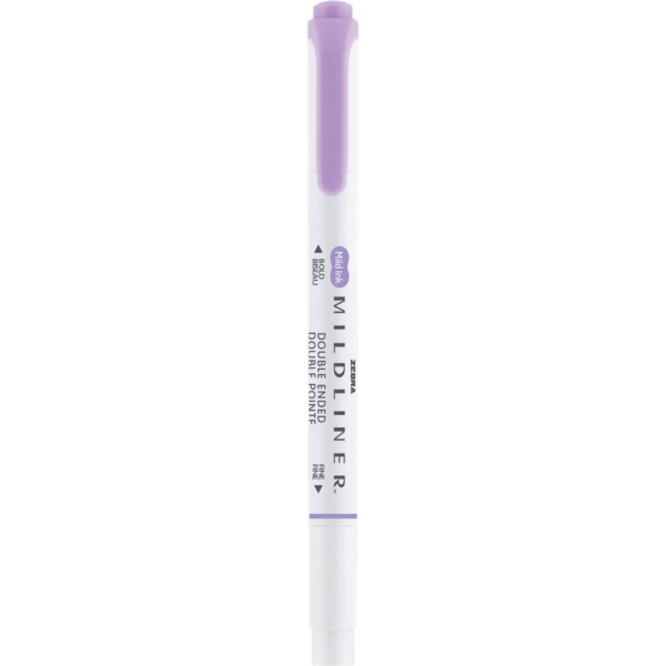 Szövegkiemelő 1,0/3,5 mm, kétvégű Zebra Mildliner Cool & Refined lila