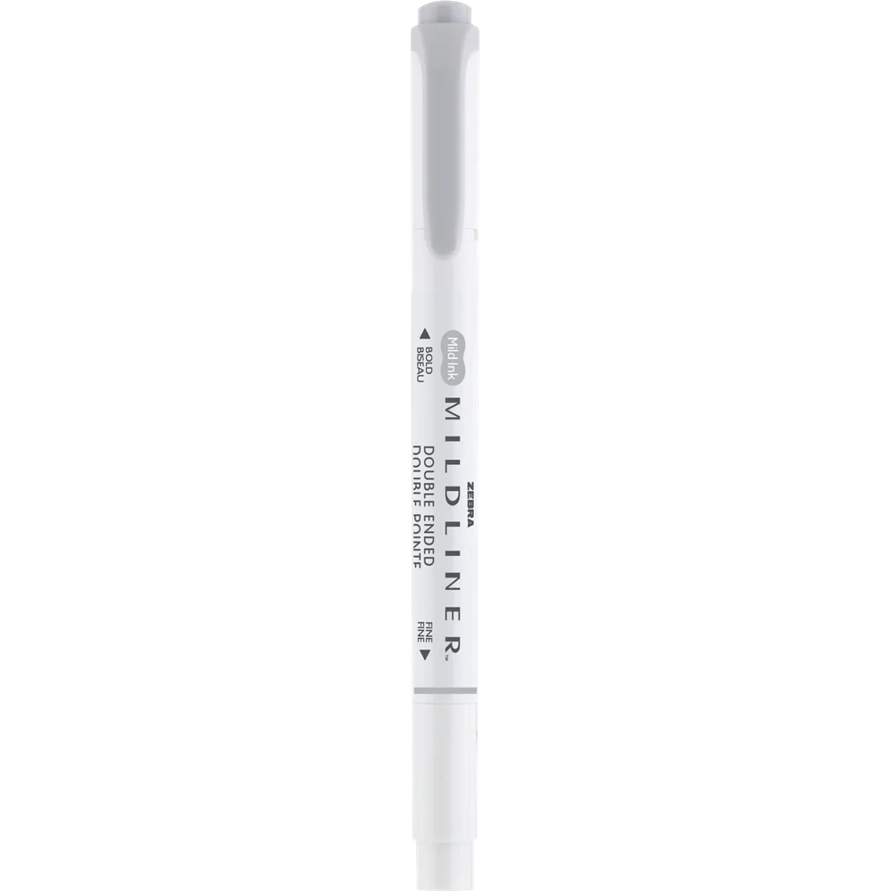 Szövegkiemelő 1,0/3,5 mm, kétvégű Zebra Mildliner Cool & Refined szürke