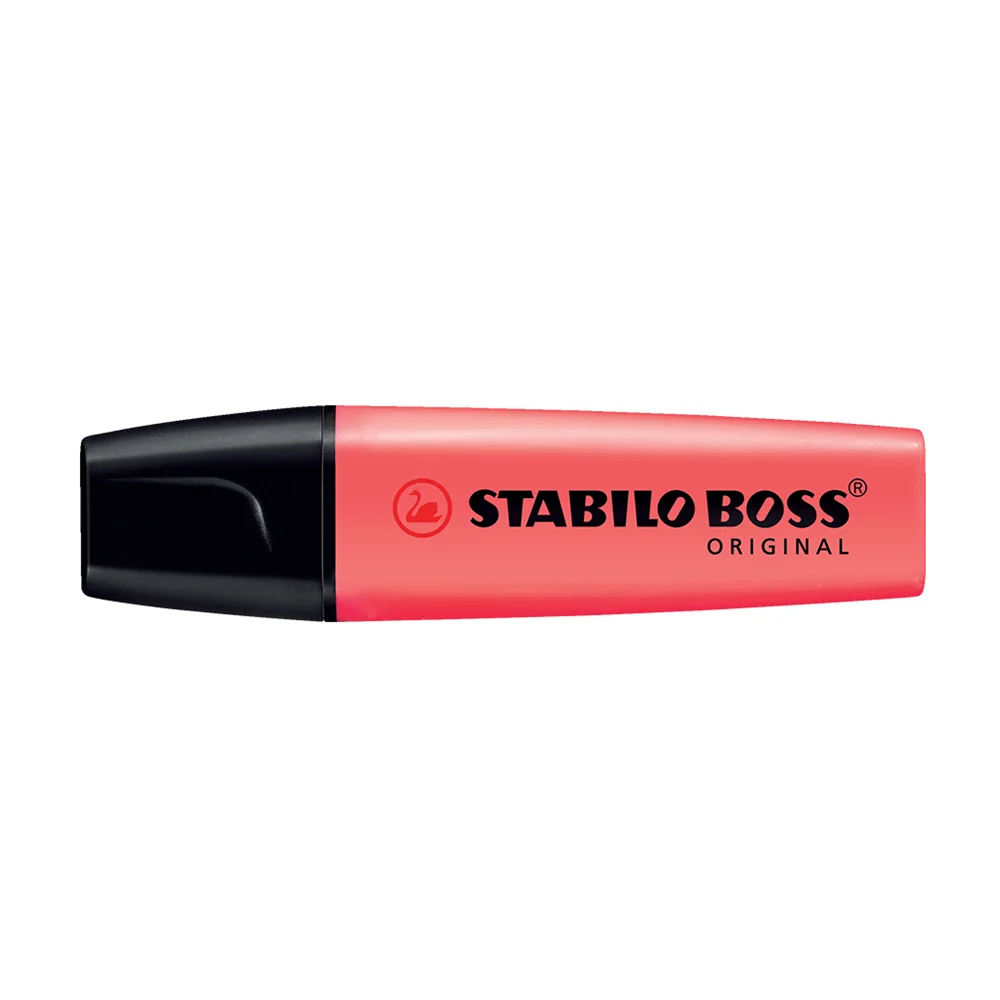 Szövegkiemelő 2-5mm, vágott hegyű, STABILO Boss original piros - Image 2