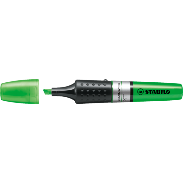 Szövegkiemelő 2-5mm, hengeres test Stabilo Luminator zöld