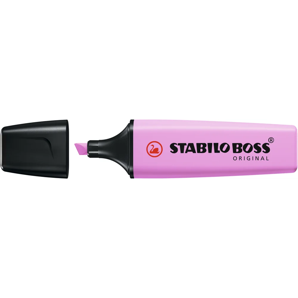 Szövegkiemelő 2-5mm, vágott hegyű, STABILO Boss original Pastel málna - Image 2