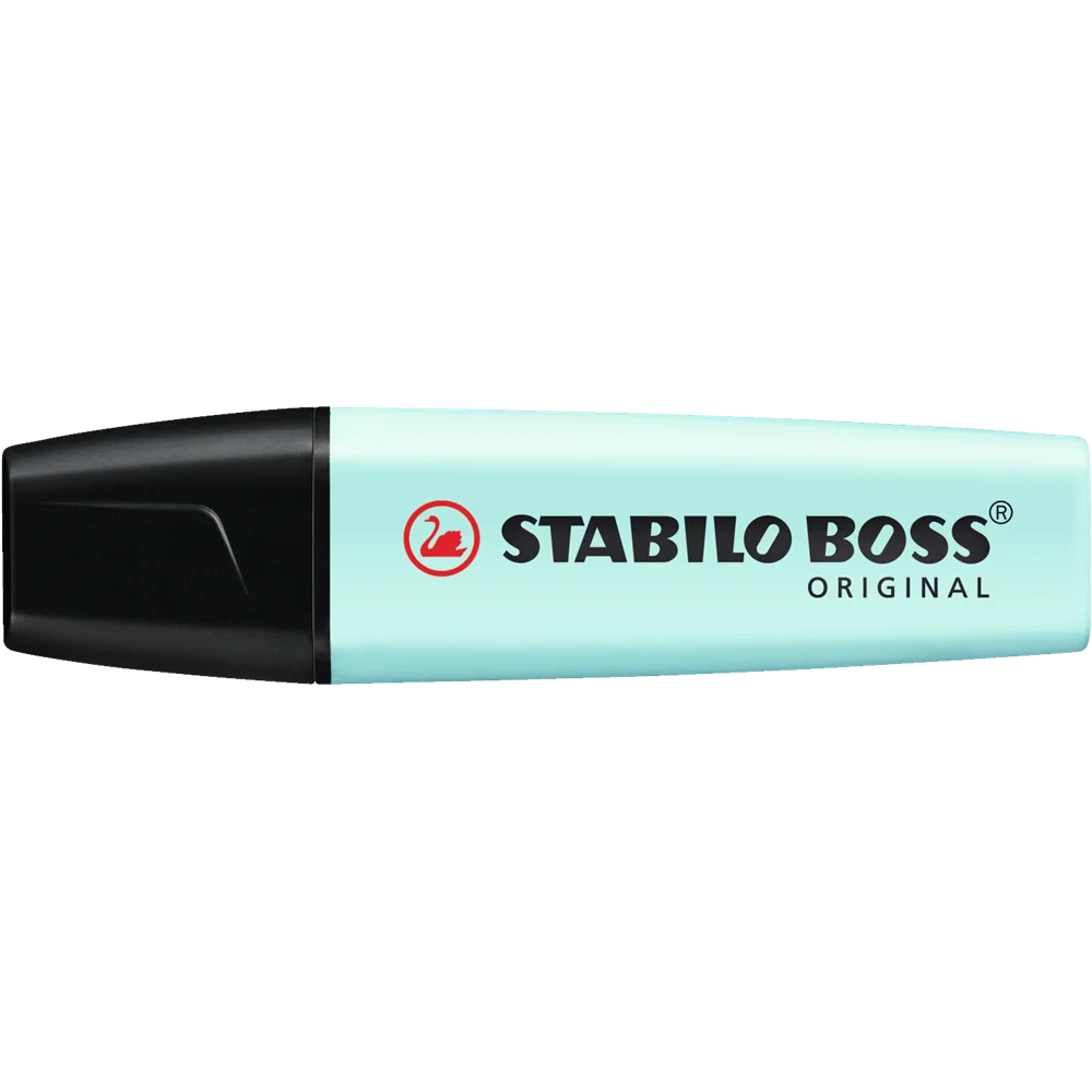 Szövegkiemelő 2-5mm, vágott hegyű, STABILO Boss original Pastel türkiz
