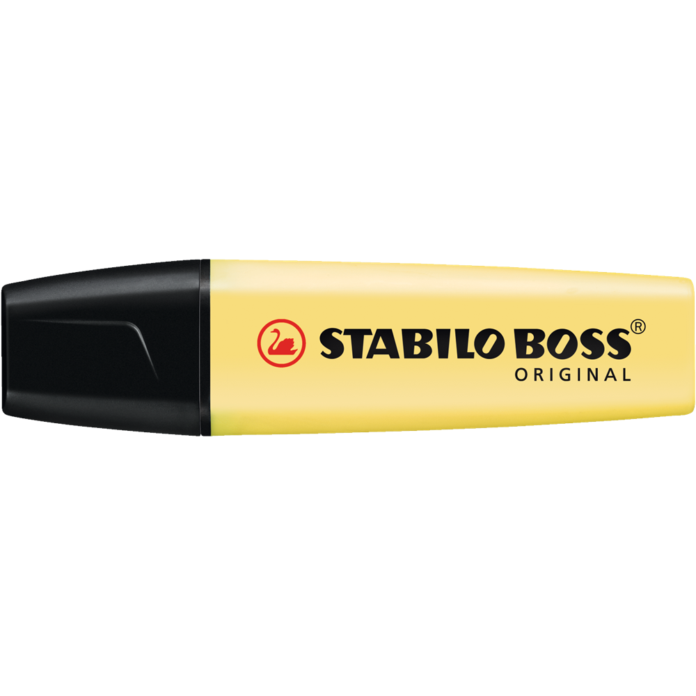 Szövegkiemelő 2-5mm, vágott hegyű, STABILO Boss original Pastel vanília