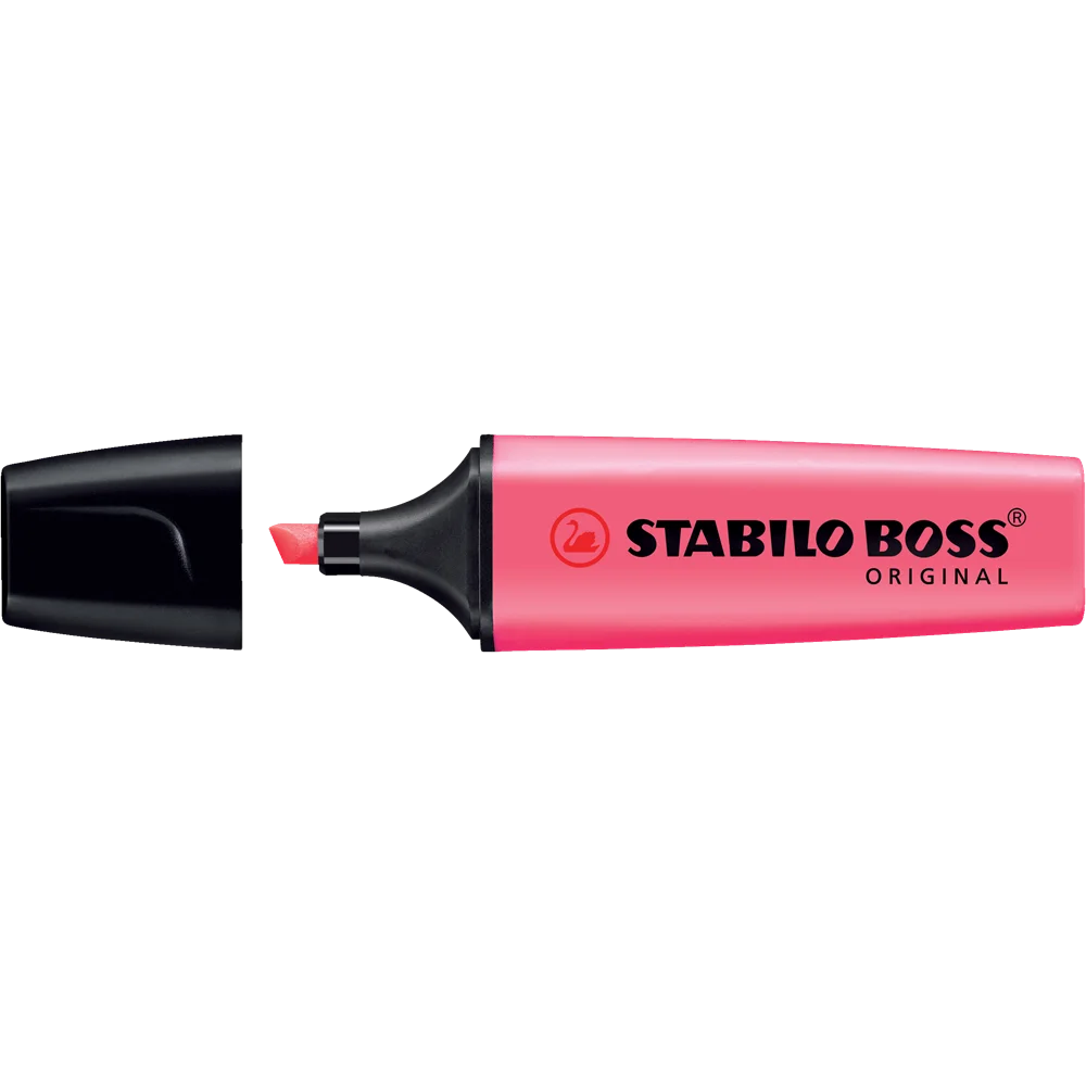 Szövegkiemelő 2-5mm, vágott hegyű, STABILO Boss original ciklámen - Image 2