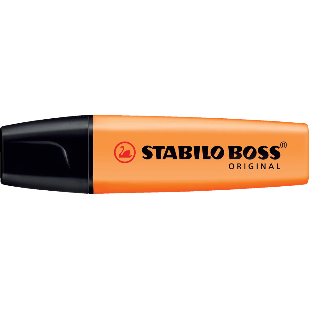 Szövegkiemelő 2-5mm, vágott hegyű, STABILO Boss original narancs