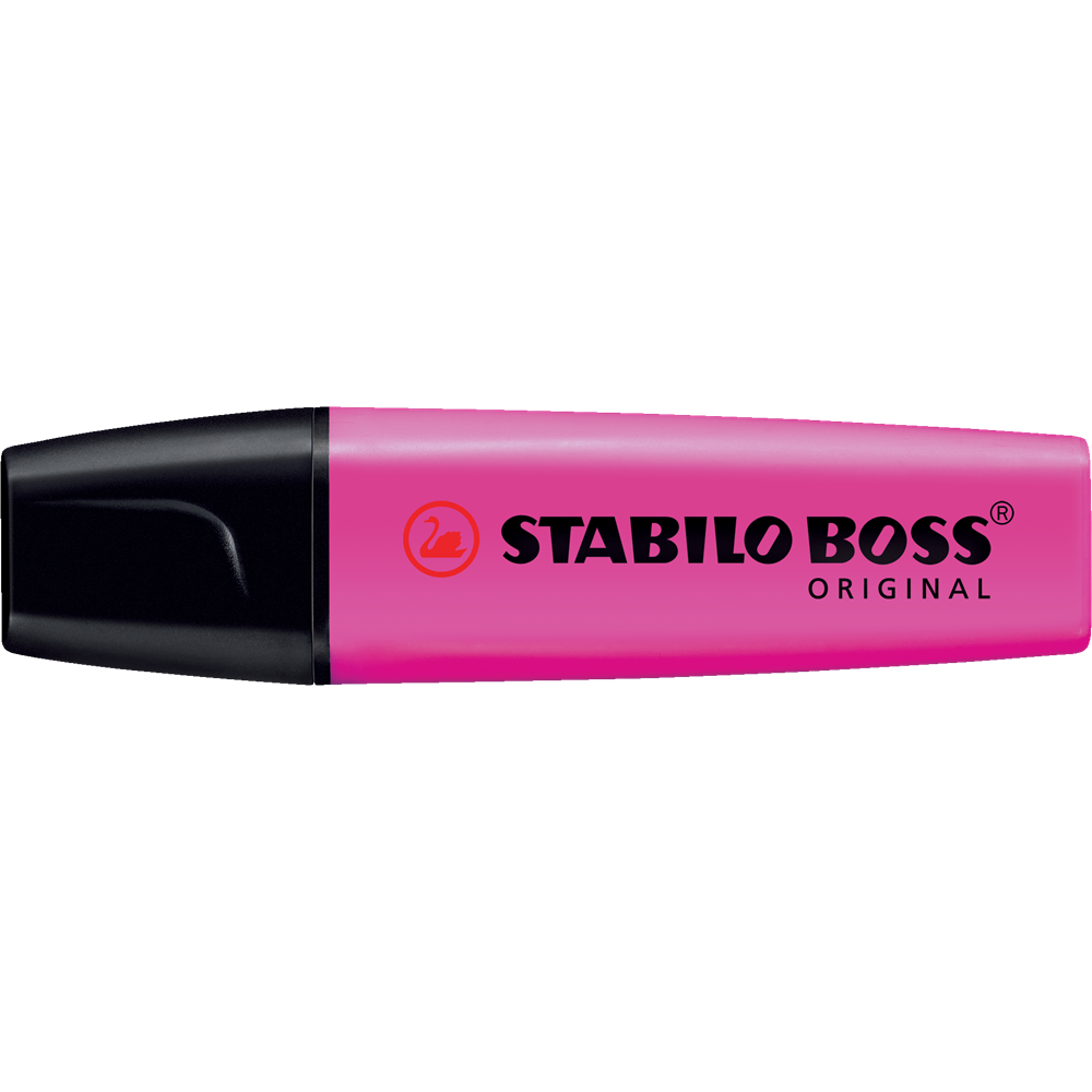 Szövegkiemelő 2-5mm, vágott hegyű, STABILO Boss original pink