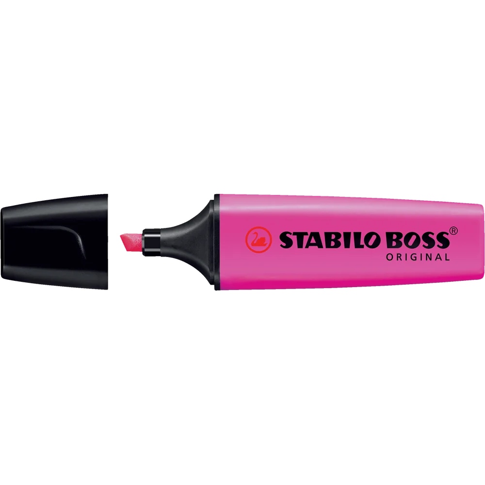 Szövegkiemelő 2-5mm, vágott hegyű, STABILO Boss original pink - Image 2