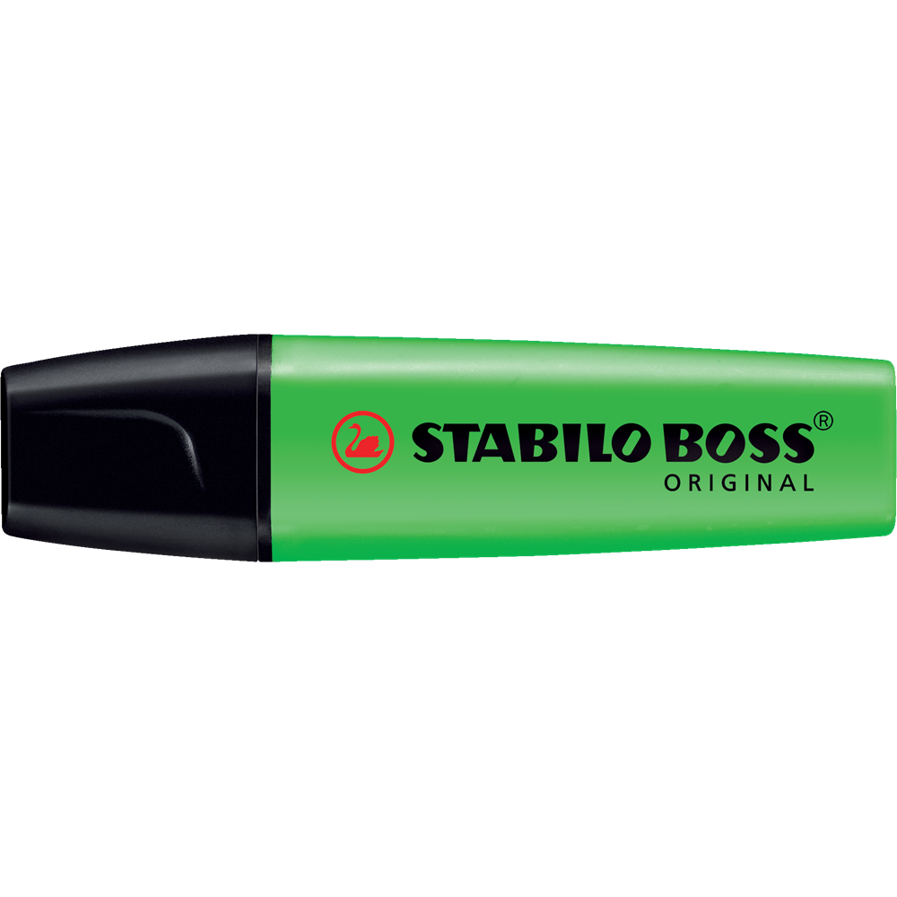 Szövegkiemelő 2-5mm, vágott hegyű, STABILO Boss original zöld