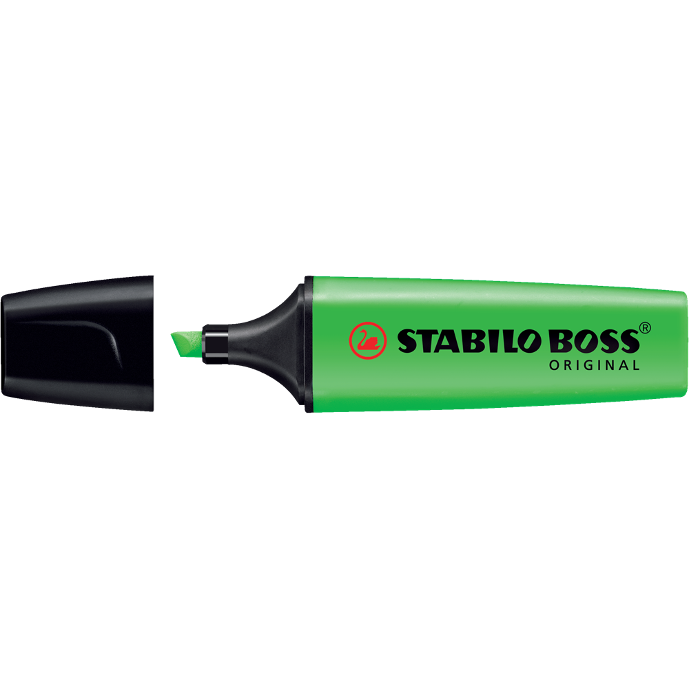 Szövegkiemelő 2-5mm, vágott hegyű, STABILO Boss original zöld - Image 2