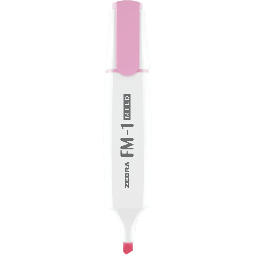 Szövegkiemelő 3,5 mm, Zebra FM-1 Mild, rózsaszín
