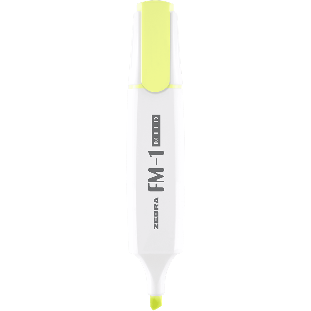 Szövegkiemelő 3,5 mm, Zebra FM-1 Mild, sárga