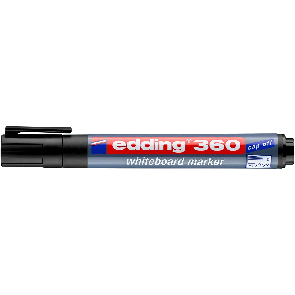 Táblamarker 1,5-3mm, kerek Edding 360 fekete - Image 2
