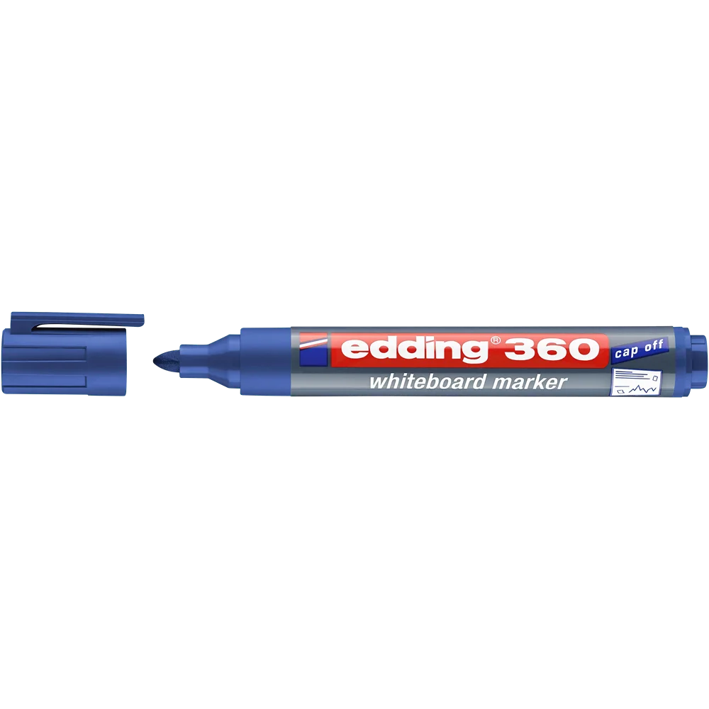 Táblamarker 1,5-3mm, kerek Edding 360 kék - Image 2