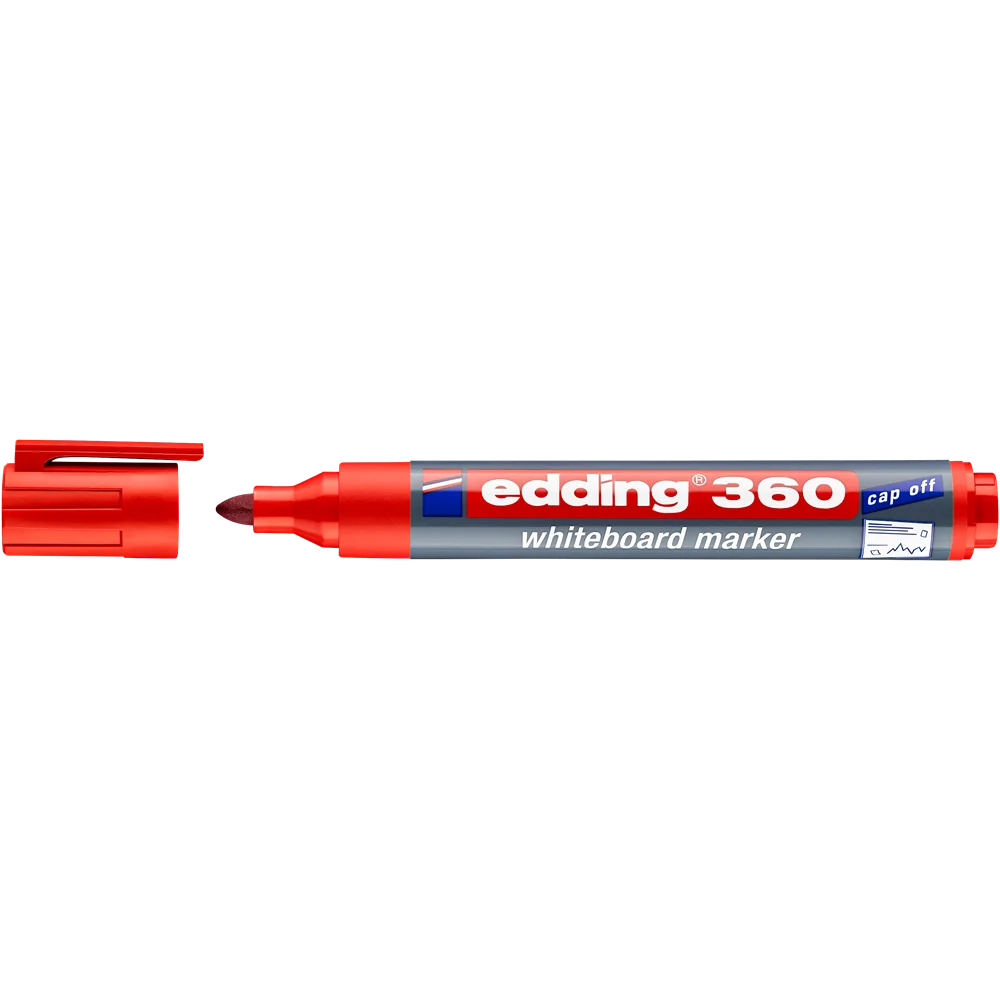 Táblamarker 1,5-3mm, kerek Edding 360 piros - Image 2