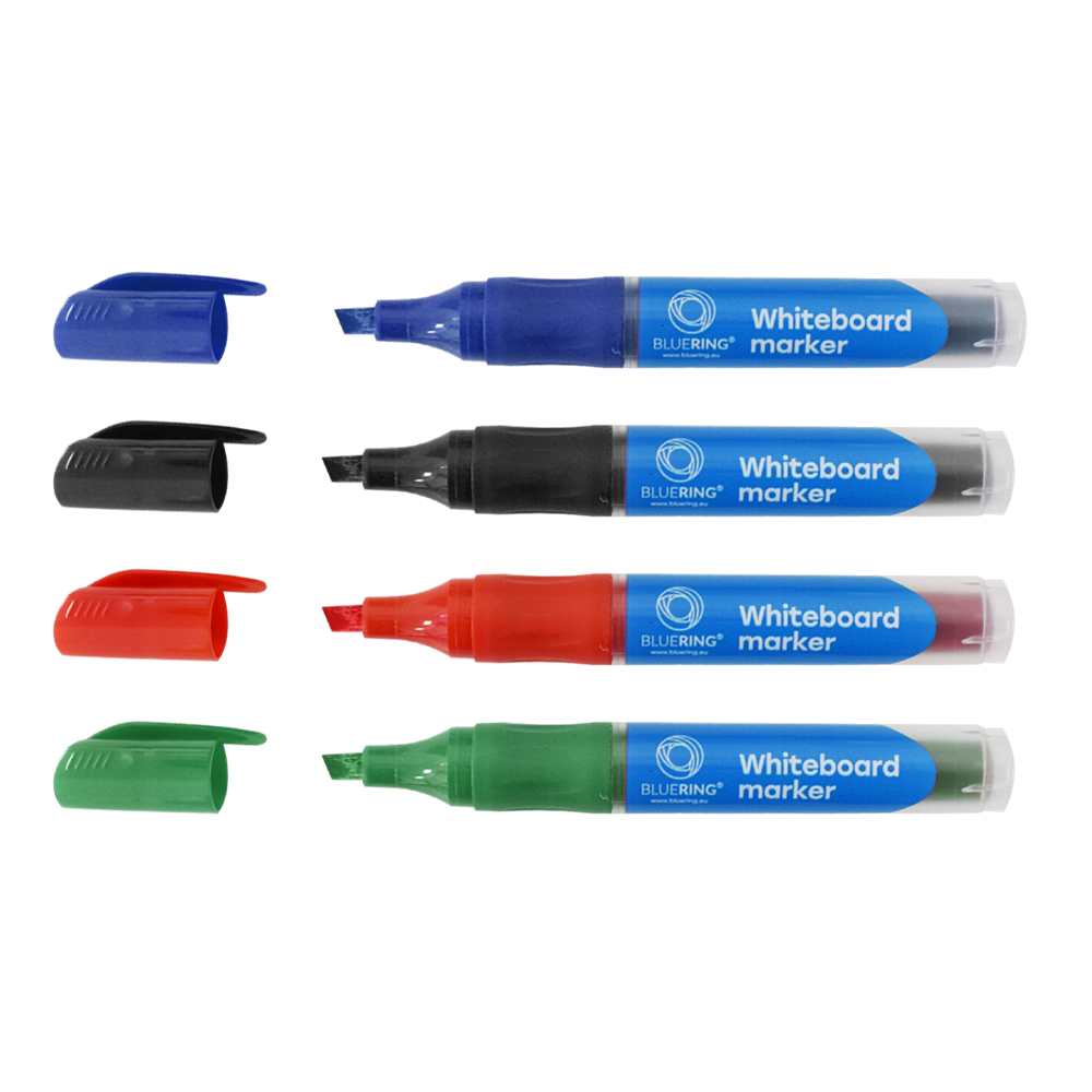 Táblamarker 2,2-5,2mm, vágott hegyű, cserélhető betétes, Bluering fekete - Image 3