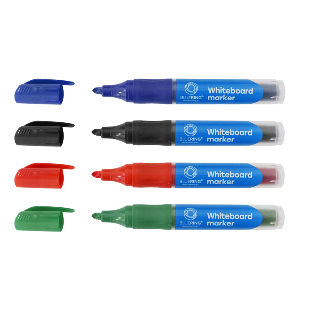 Táblamarker 3mm, kerek, cserélhető betétes, Bluering fekete - Image 3