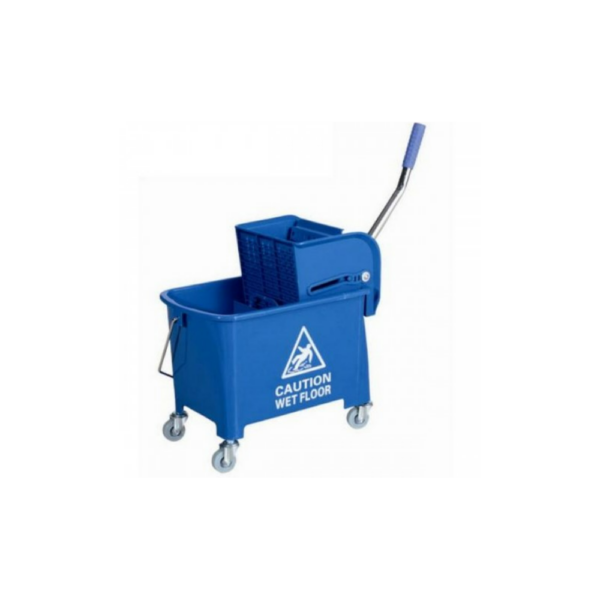 Takarítókocsi műanyag osztott 20 literes vödörrel moppréssel EcoFix_AF08068