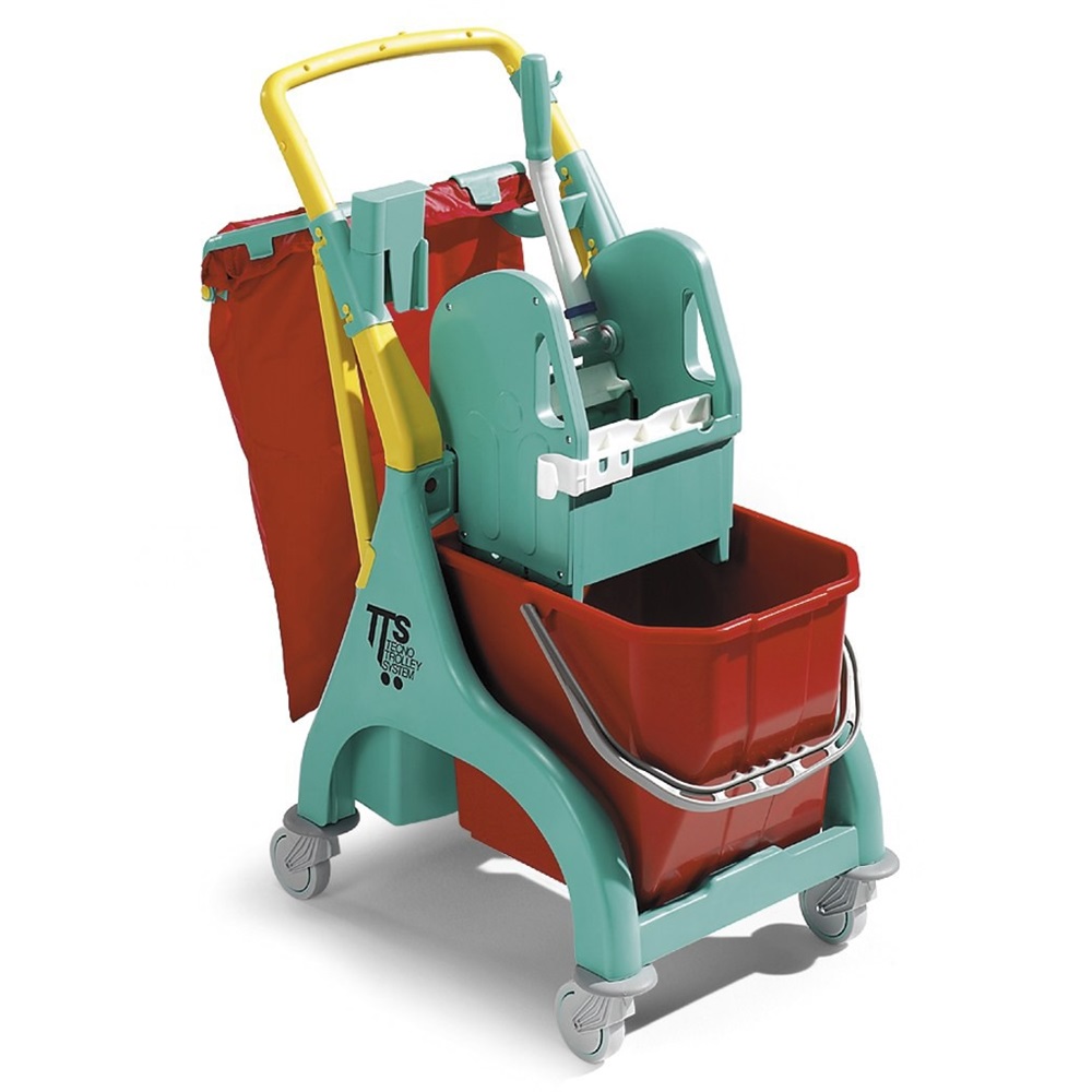 Takarítókocsi műanyag vázas 1x15 liter vödörrel Nick Plus 10