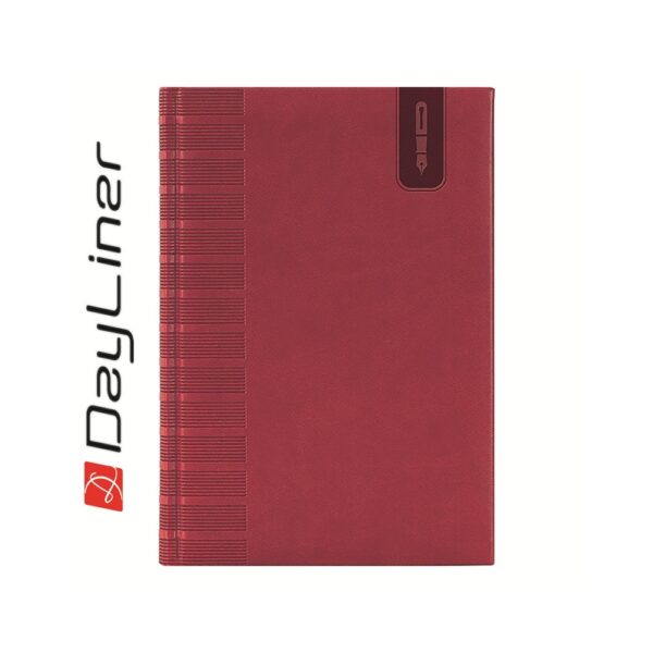 Tárgyalási napló Tucson B5 napló, fehér lapokkal piros Dayliner 2026.