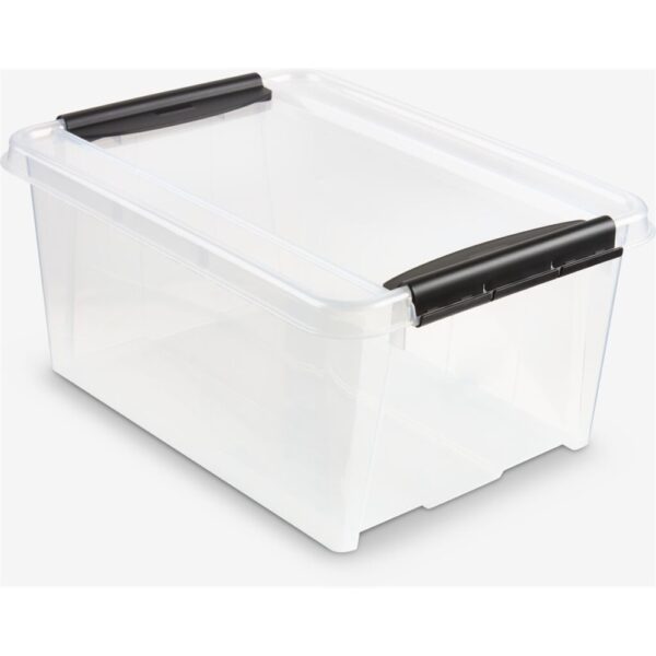 Tároló doboz műanyag 14 liter csatos átlátszó Probox
