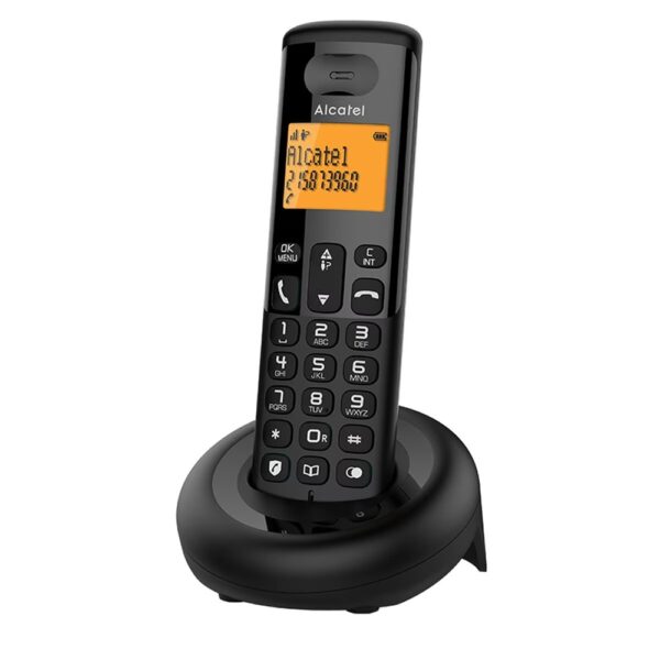 Telefonkészülék ALCATEL E160 (vezeték nélküli, kijelző, DECT) fekete
