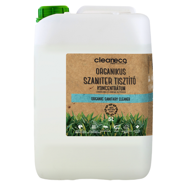 Tisztítószer konyhai és fürdőszobai 5 liter organikus Cleaneco